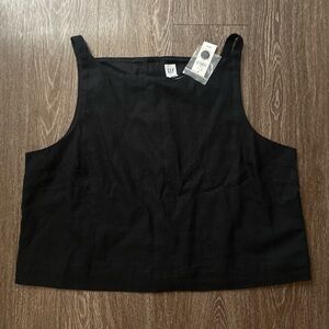 GAP Women's Classic Black Crop Top